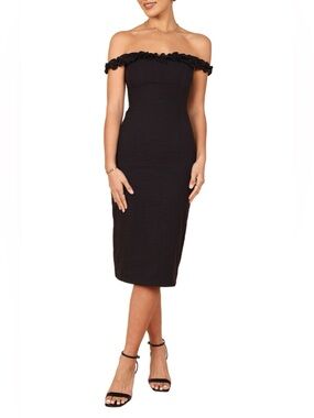 Petal & Pup RUFFLE TRIM OFF SHOULDER COTTON DRESS ❤️NWT❤️
